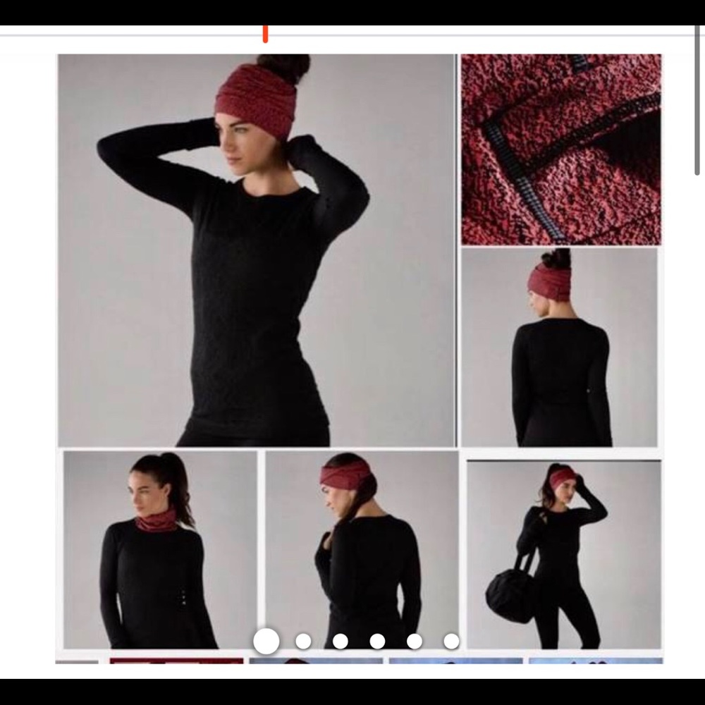 Lululemon gray top knot toque